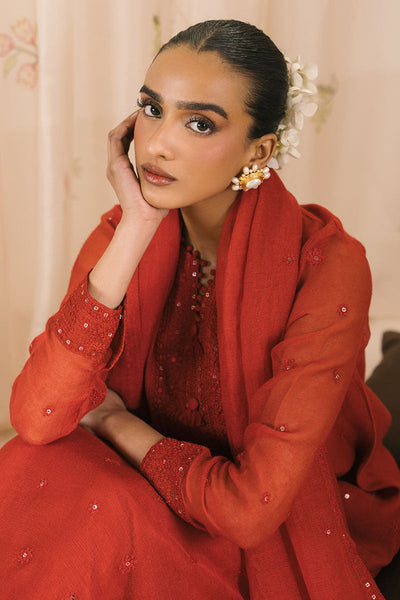Cross Stitch | Exclusive Pret | Scarlet Threads-2PC (Shirt & Dupatta)