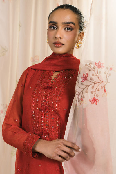 Cross Stitch | Exclusive Pret | Scarlet Threads-2PC (Shirt & Dupatta)