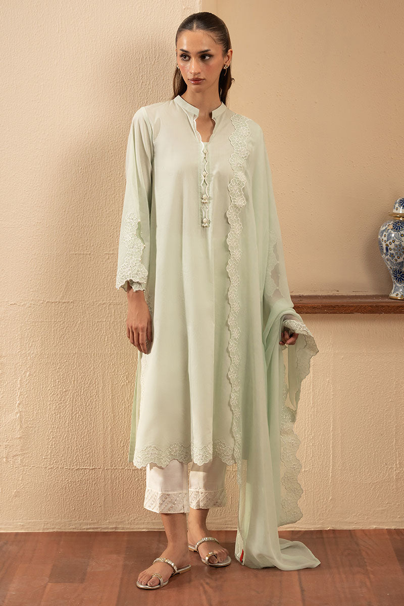 Cross Stitch | Exclusive Pret | Forest Hue-2PC (Shirt & Dupatta)