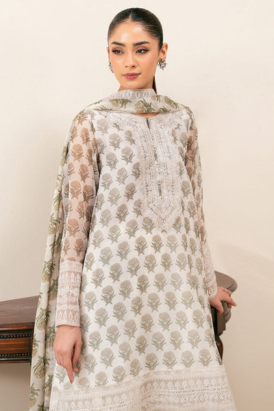Cross Stitch | Exclusive Pret | Green Sparkle-3PC (Shirt, Trouser & Dupatta)