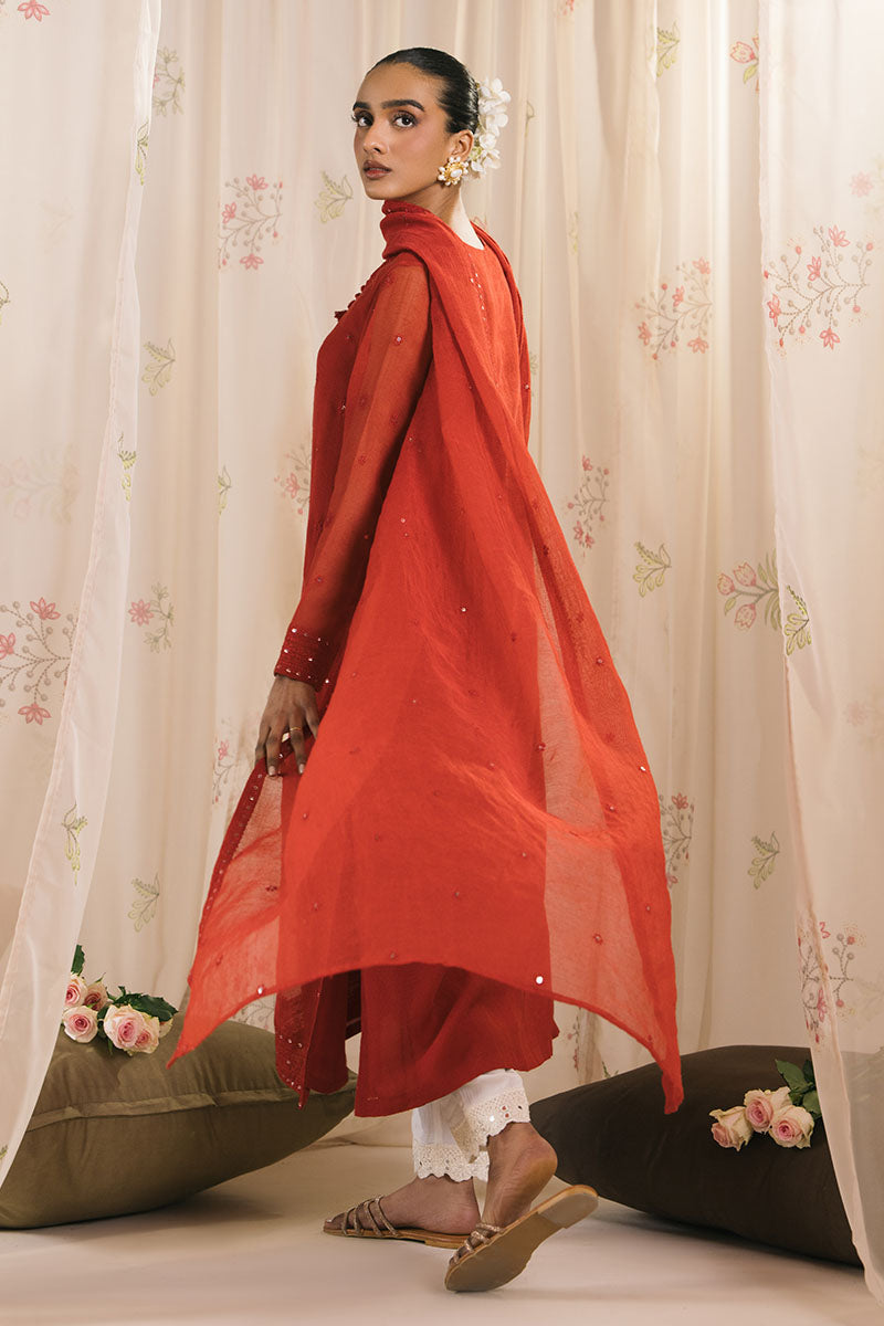Cross Stitch | Exclusive Pret | Scarlet Threads-2PC (Shirt & Dupatta), image 4
