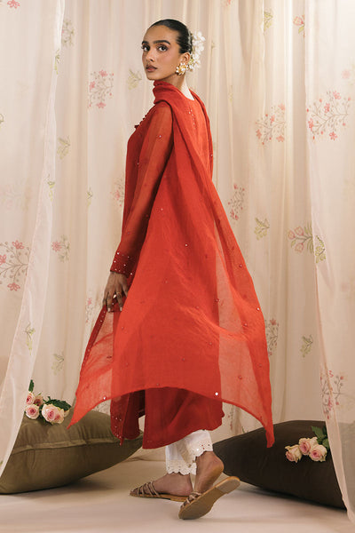 Cross Stitch | Exclusive Pret | Scarlet Threads-2PC (Shirt & Dupatta)