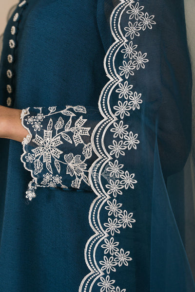 Cross Stitch | Exclusive Pret | Cerulean-2PC (Shirt & Dupatta)