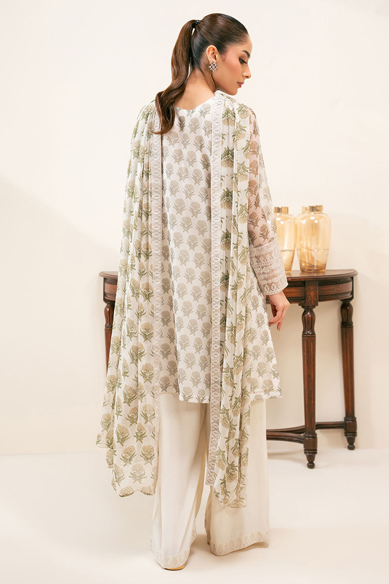 Cross Stitch | Exclusive Pret | Green Sparkle-3PC (Shirt, Trouser & Dupatta)-7