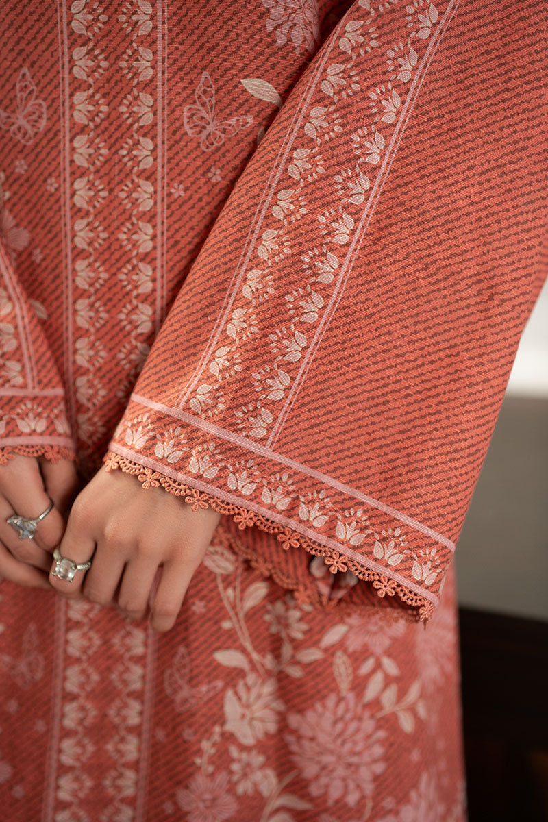 Cross Stitch | Basic Pret | Rosewoood Dream-2PC (Shirt & Trouser)