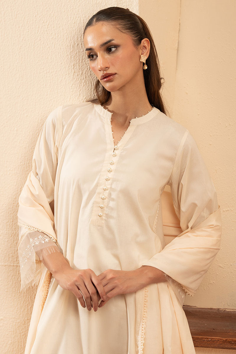Cross Stitch | Exclusive Pret | Pearl Blush-2PC (Shirt & Dupatta)-2
