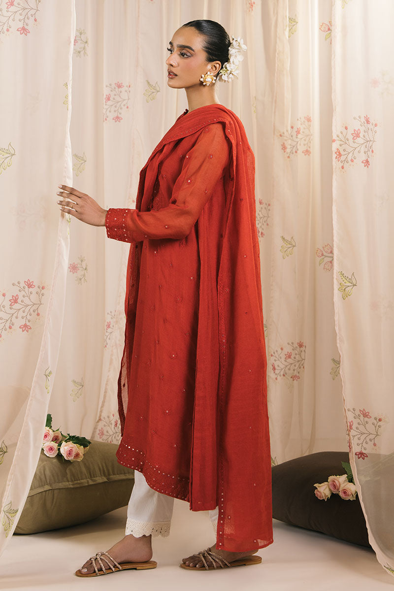 Cross Stitch | Exclusive Pret | Scarlet Threads-2PC (Shirt & Dupatta), image 6