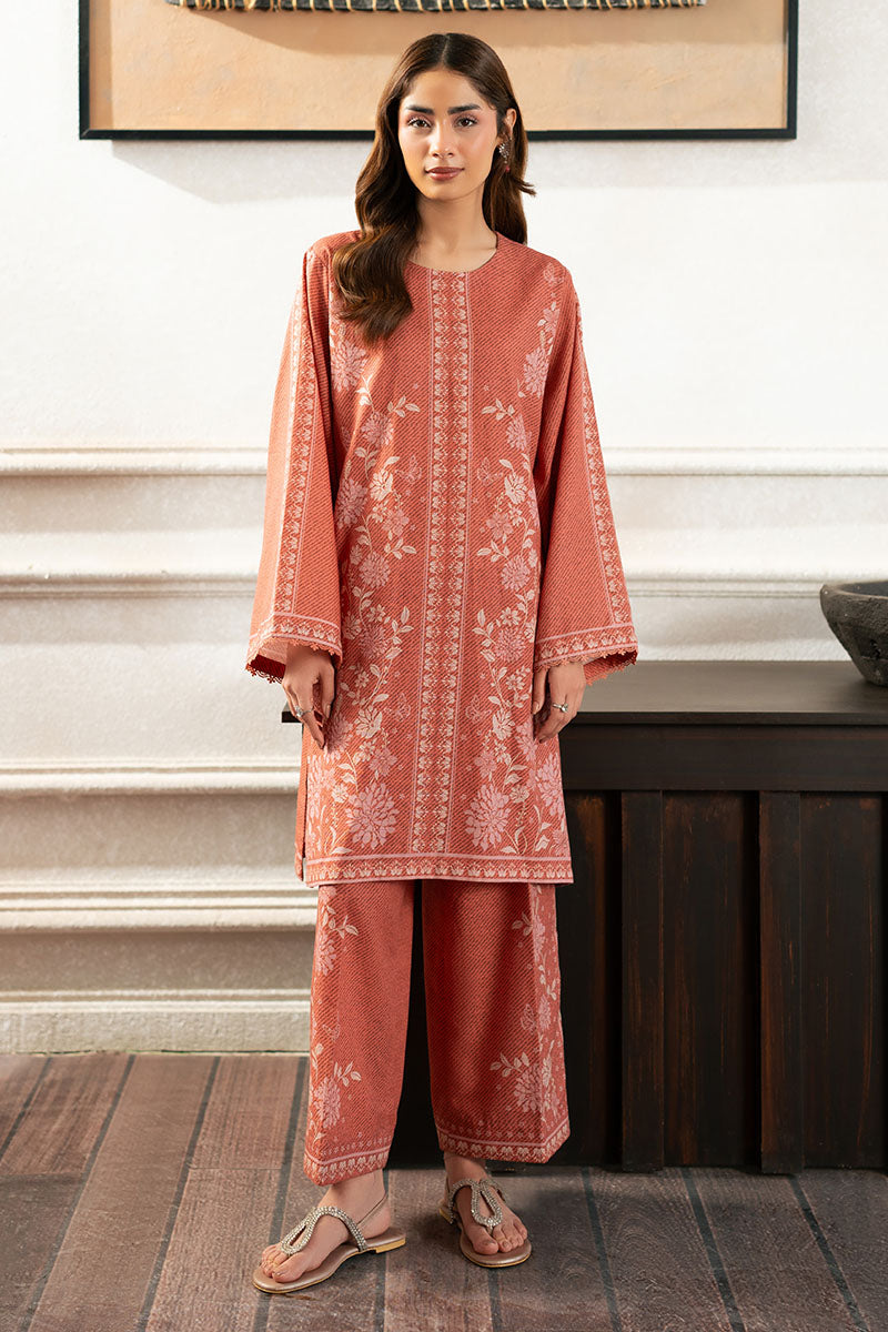Cross Stitch | Basic Pret | Rosewoood Dream-2PC (Shirt & Trouser)