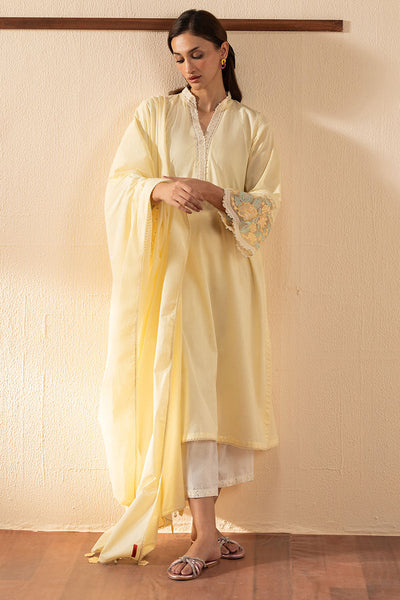 Cross Stitch | Exclusive Pret | Gold Fuzz-2PC (Shirt & Dupatta)