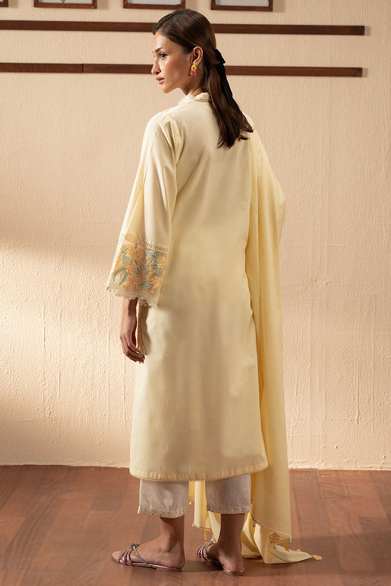 Cross Stitch | Exclusive Pret | Gold Fuzz-2PC (Shirt & Dupatta)-6