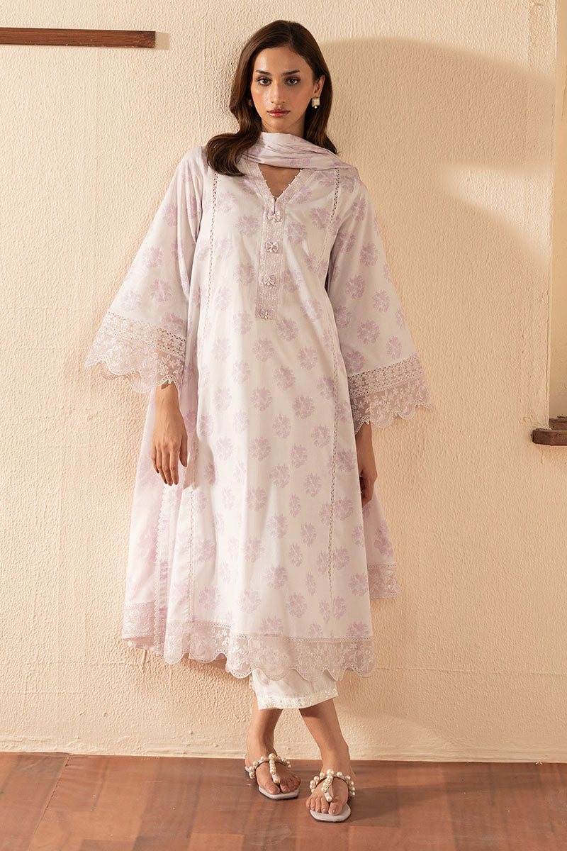 Cross Stitch | Exclusive Pret | Lilac Bliss-2PC (Shirt & Dupatta)-1