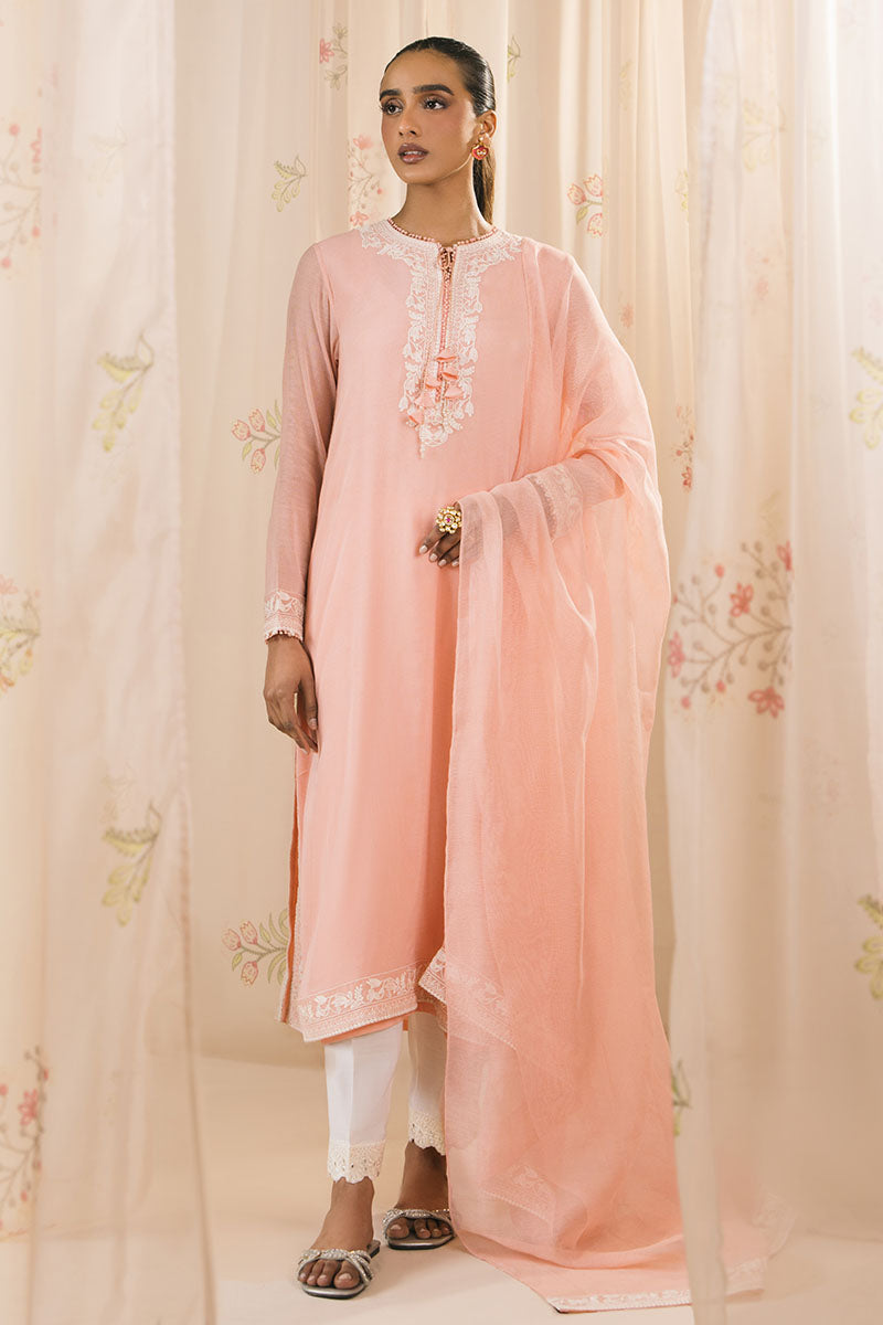 Cross Stitch | Exclusive Pret | Coral Gleam-2PC (Shirt & Dupatta), image 3