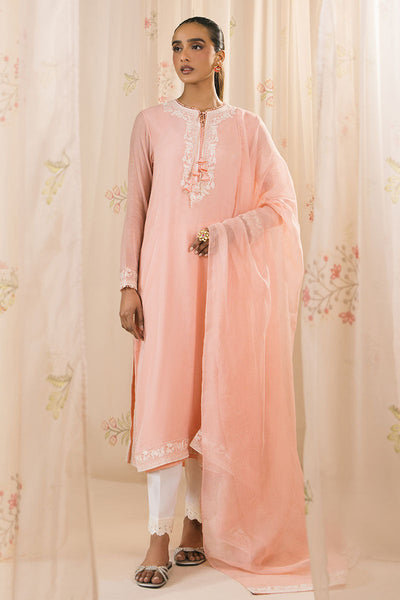 Cross Stitch | Exclusive Pret | Coral Gleam-2PC (Shirt & Dupatta)