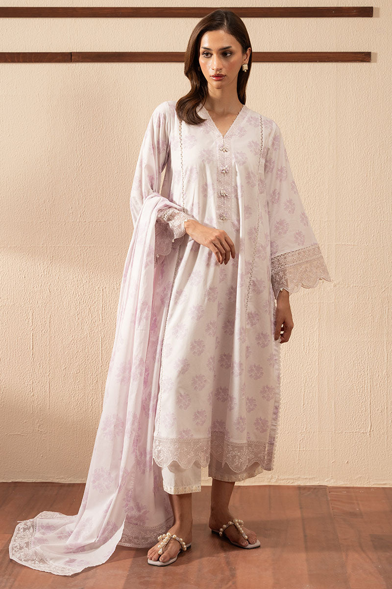 Cross Stitch | Exclusive Pret | Lilac Bliss-2PC (Shirt & Dupatta)-3