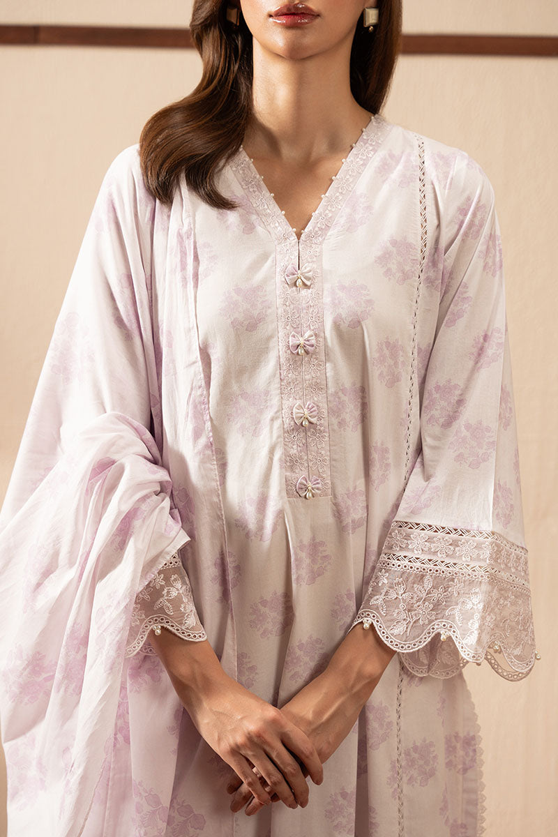 Cross Stitch | Exclusive Pret | Lilac Bliss-2PC (Shirt & Dupatta), image 4
