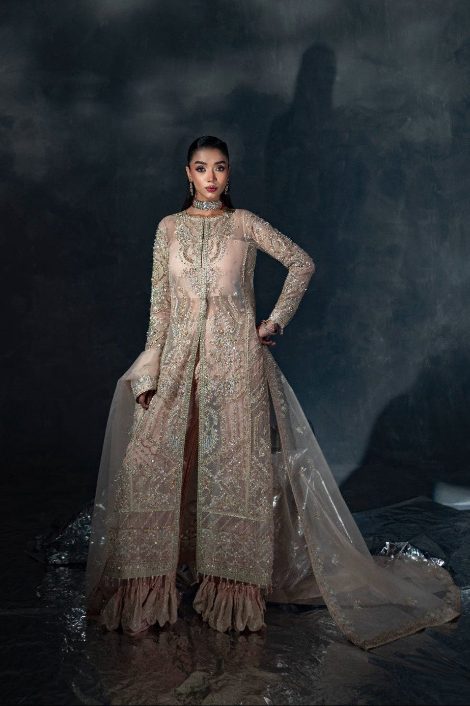 Enzo | Reve Dore | Liora-Brand:Enzo-Type:Wedding-Peach - House of Maryam- Buy in UK, USA
