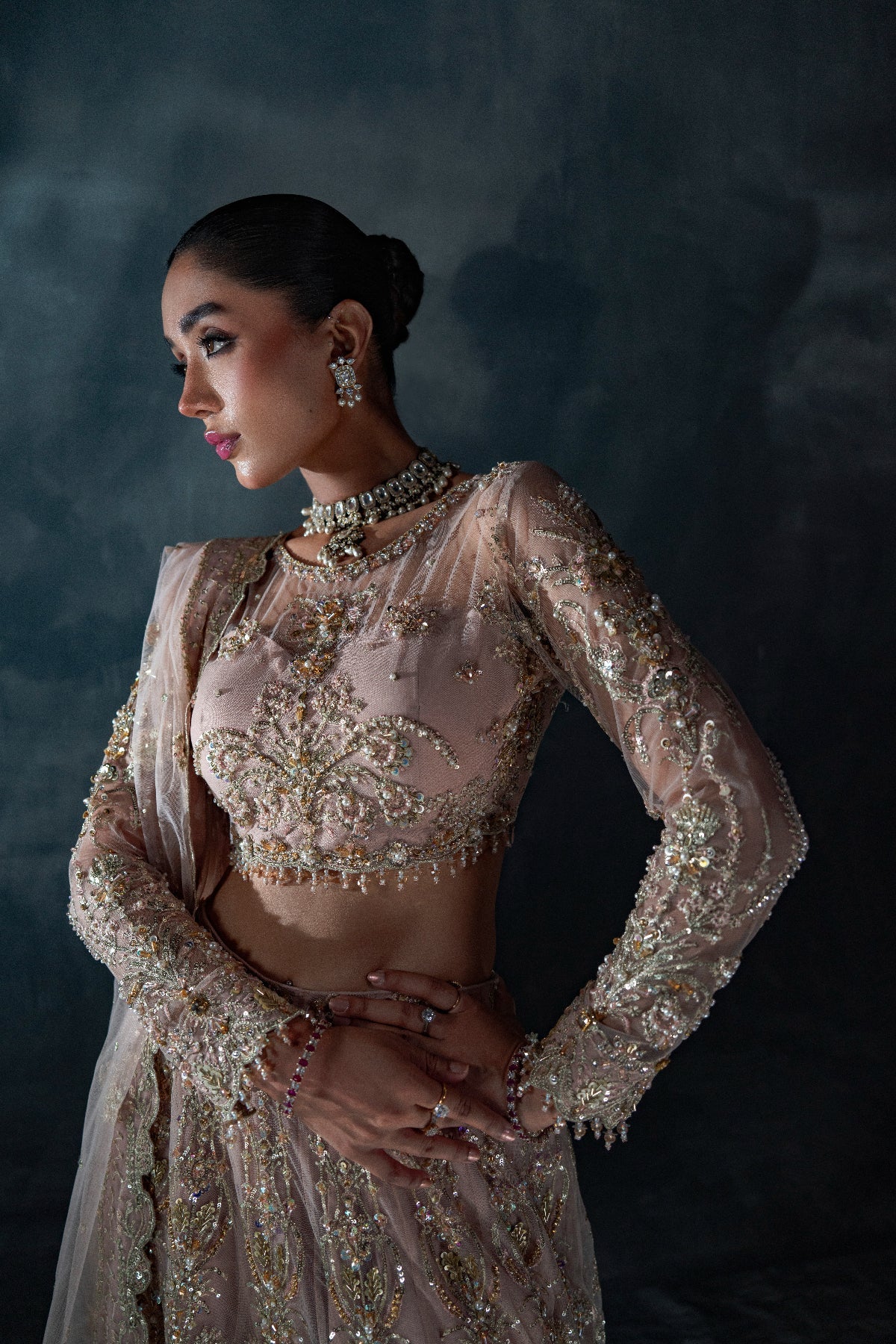 Enzo | Reve Dore | Maeve-Brand:Enzo-Type:Wedding-Peach - House of Maryam- Buy in UK, USA
