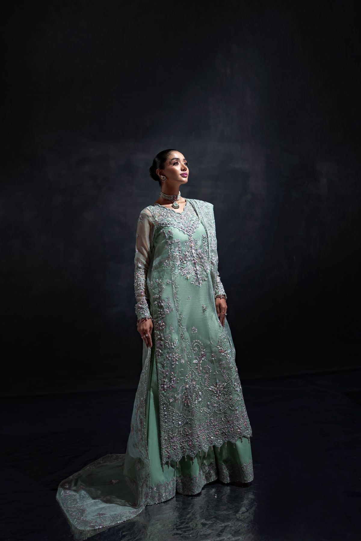 Enzo | Reve Dore | Olea-Brand:Enzo-Type:Wedding-Mint Green - House of Maryam- Buy in UK, USA