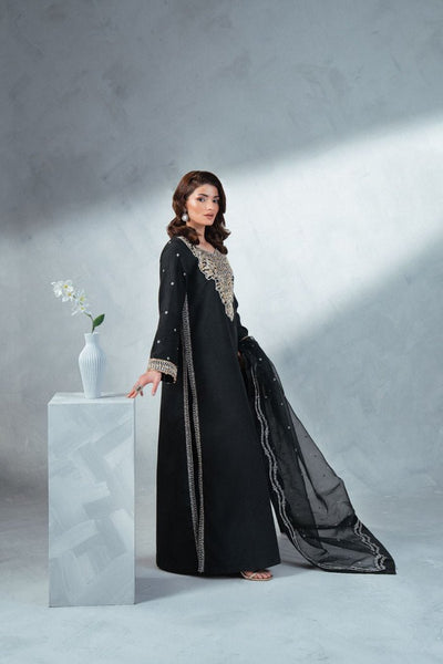 Enzo | Soiree Luxury Pret | Olen-Brand:Enzo-Type:Ladies Clothes-Black - House of Maryam- Buy in UK, USA