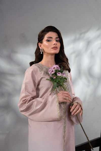 Enzo | Soiree Luxury Pret | Plush Perle-Brand:Enzo-Type:Ladies Clothes-Mauve - House of Maryam- Buy in UK, USA