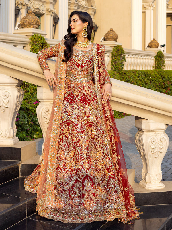 Epoque | Reverie Bridals | Cramoise by Designer Epoque - House of Maryam - Pakistani Designer Ethnic Wear in {{ shop.shopifyCountryName }}