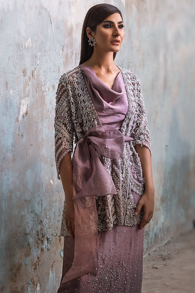 Erum Khan | Dazzling Fiesta | Iris-Brand:Erum Khan-Type:Ladies Clothes-Lilac - House of Maryam- Buy in UK, USA