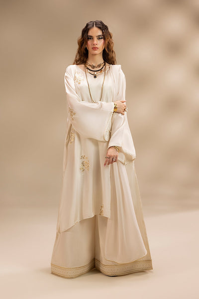 Erum Khan | Lillia Summer Edit | Moon Pearl-Brand:Erum Khan-Type:Ladies Clothes-Off White-Silk-House of Maryam- Buy in UK, USA