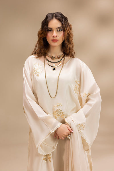 Erum Khan | Lillia Summer Edit | Moon Pearl-Brand:Erum Khan-Type:Ladies Clothes-Off White-Silk-House of Maryam- Buy in UK, USA