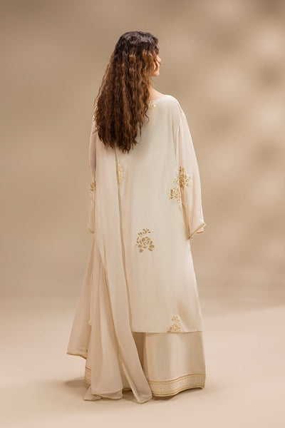 Erum Khan | Lillia Summer Edit | Moon Pearl-Brand:Erum Khan-Type:Ladies Clothes-Off White-Silk-House of Maryam- Buy in UK, USA