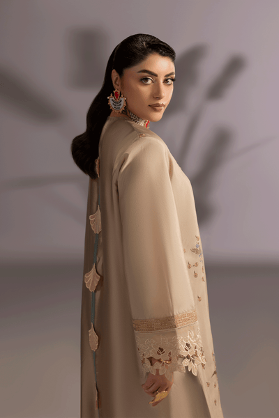 Erum Khan | Summer Whisper | Golden Crown-Brand:Erum Khan-Type:Ladies Clothes-Gold-Silk-House of Maryam- Buy in UK, USA