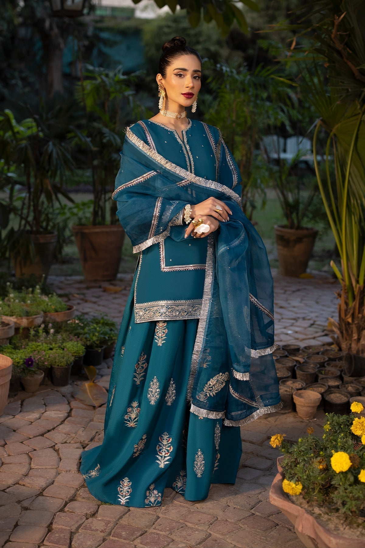 Erum Khan | Shahzeen Eid Collection | TWILIGHT -  Erum Khan Formal - Original Designer Dress - House of Maryam