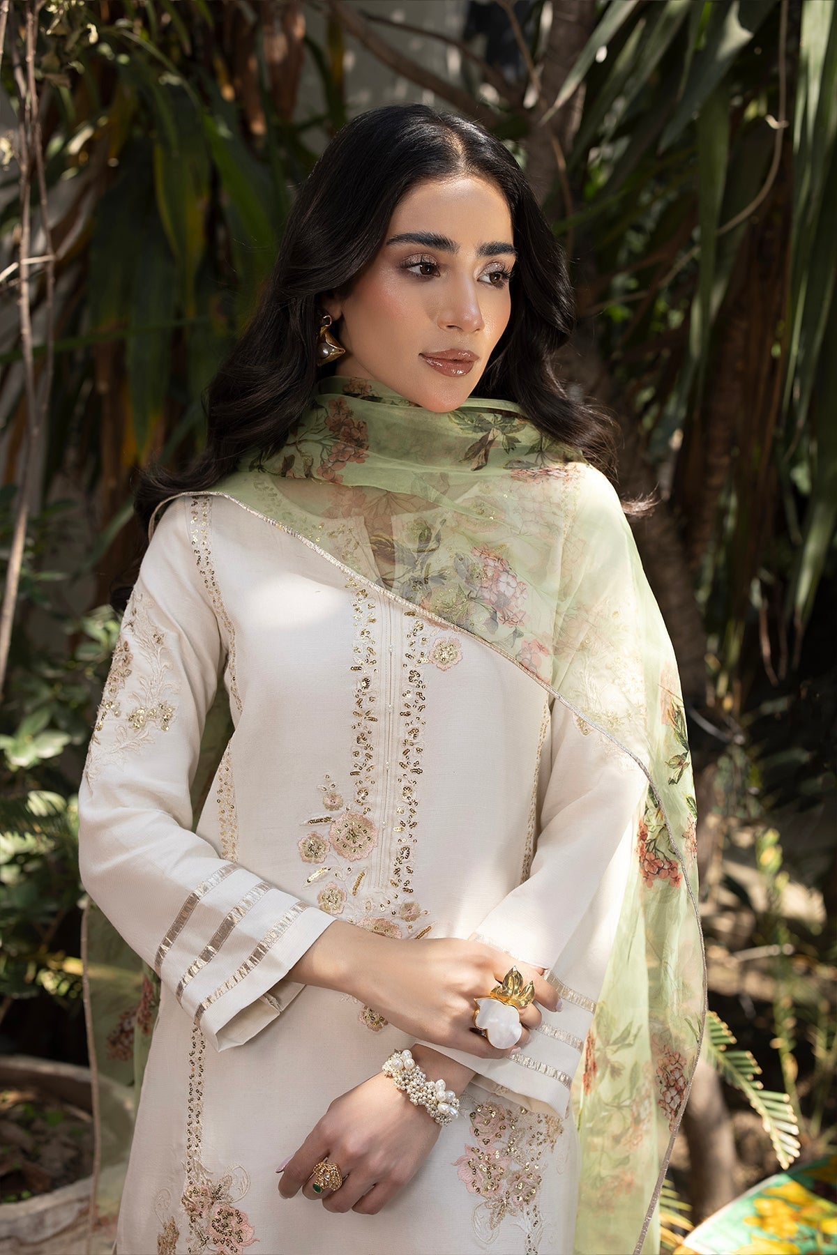 Erum Khan | Shahzeen Eid Collection | SWAN -  Erum Khan Formal - Original Designer Dress - House of Maryam
