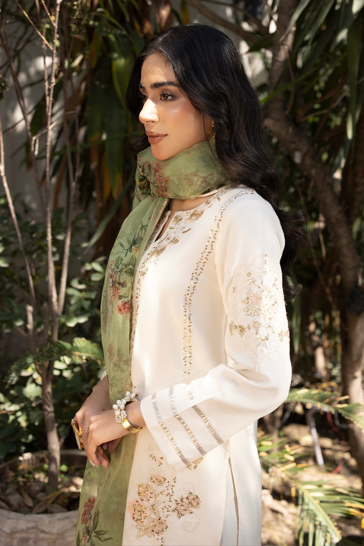 Erum Khan | Shahzeen Eid Collection | SWAN -  Erum Khan Formal - Original Designer Dress - House of Maryam