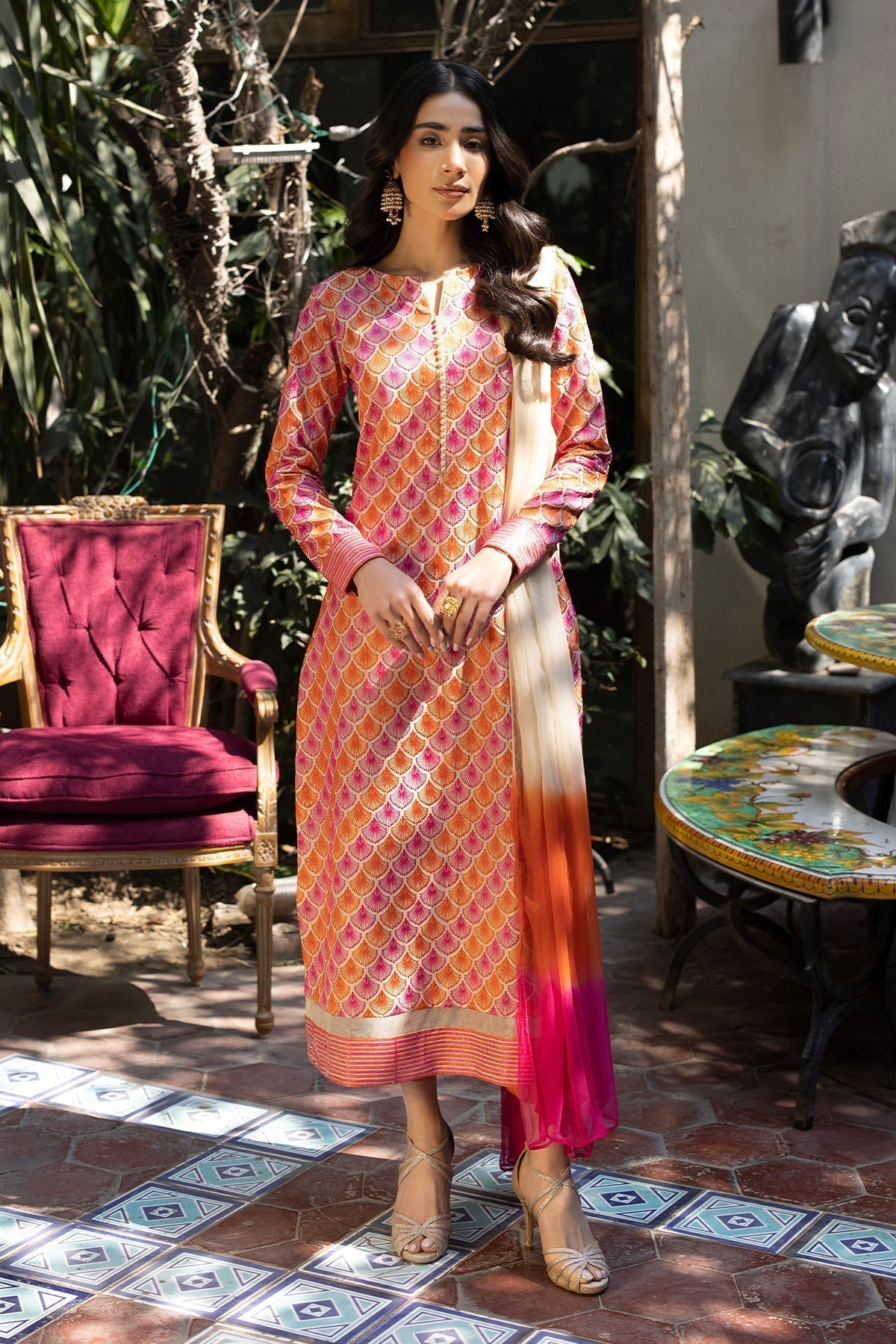 Erum Khan | Shahzeen Eid Collection | BLOSSOM -  Erum Khan Formal - Original Designer Dress - House of Maryam
