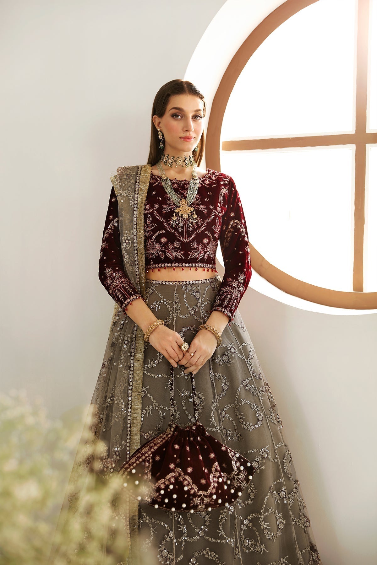 Alizeh | La Ruha Wedding Formals | AF-CH-2175-Esme by Designer Alizeh - House of Maryam - Pakistani Designer Ethnic Wear in {{ shop.shopifyCountryName }}