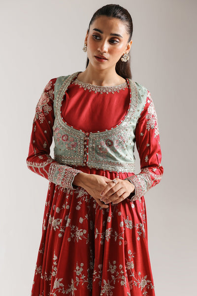 Ethnc | Luxe Boutique | Embroidered Dress (E0954/104/808)-Brand:Ethnc-Type:Boutique-Peanut - House of Maryam- Buy in UK, USA