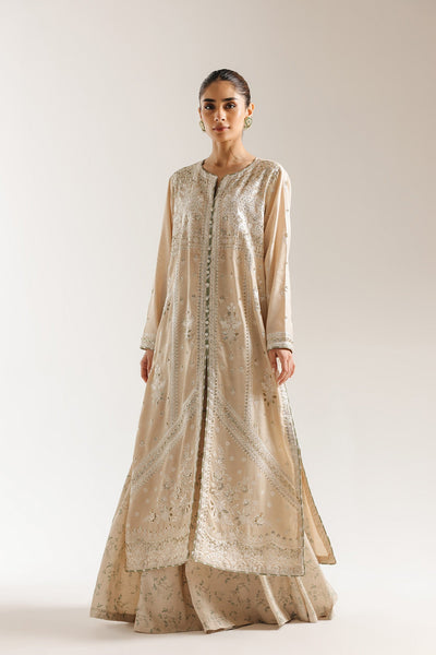 Ethnc | Luxe Boutique | Embroidered Suit (E0961/104/006)-Brand:Ethnc-Type:Boutique-Antique White - House of Maryam- Buy in UK, USA