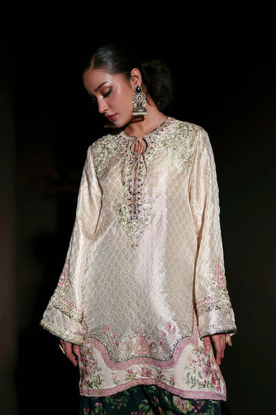 Ethnc | Luxe Boutique | Embroidered Suit (E1014/104/002)-Brand:Ethnc-Type:Boutique-Off White - House of Maryam- Buy in UK, USA