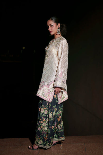 Ethnc | Luxe Boutique | Embroidered Suit (E1014/104/002)-Brand:Ethnc-Type:Boutique-Off White - House of Maryam- Buy in UK, USA