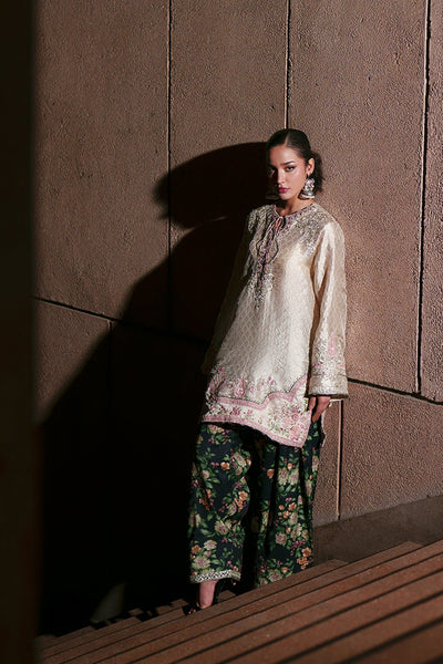 Ethnc | Luxe Boutique | Embroidered Suit (E1014/104/002)-Brand:Ethnc-Type:Boutique-Off White - House of Maryam- Buy in UK, USA