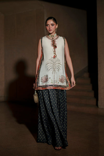 Ethnc | Luxe Boutique | Embroidered Suit (E1028/104/002)-Brand:Ethnc-Type:Boutique-Off White - House of Maryam- Buy in UK, USA