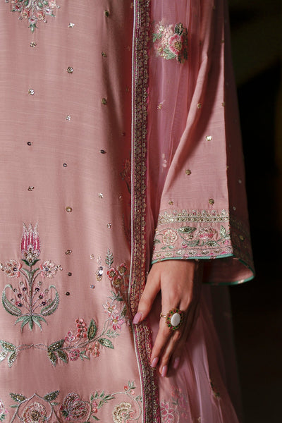 Ethnc | Luxe Boutique | Embroidered Suit (E1040/104/327)-Brand:Ethnc-Type:Boutique-Powder Coral - House of Maryam- Buy in UK, USA