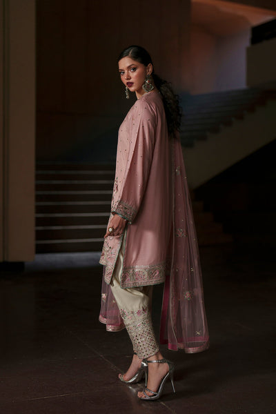 Ethnc | Luxe Boutique | Embroidered Suit (E1040/104/327)-Brand:Ethnc-Type:Boutique-Powder Coral - House of Maryam- Buy in UK, USA