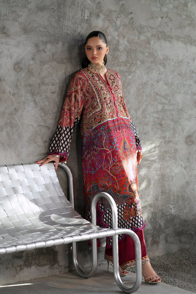 Ethnc | Luxe Boutique | Embroidered Suit (E1068/104/127)-Brand:Ethnc-Type:Boutique-Apple Green - House of Maryam- Buy in UK, USA