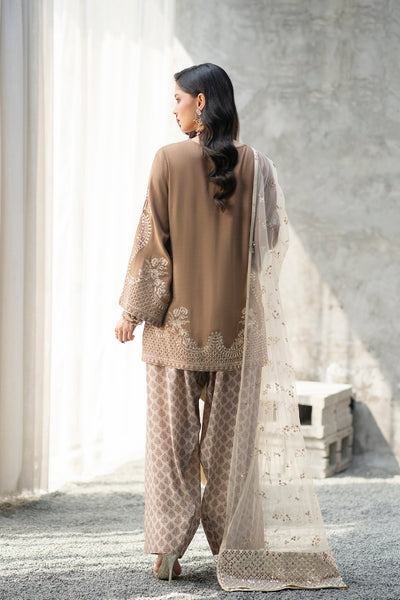Ethnc | Luxe Boutique | Embroidered Suit (E1086/104/111)-Brand:Ethnc-Type:Boutique-Yellow Beige - House of Maryam- Buy in UK, USA