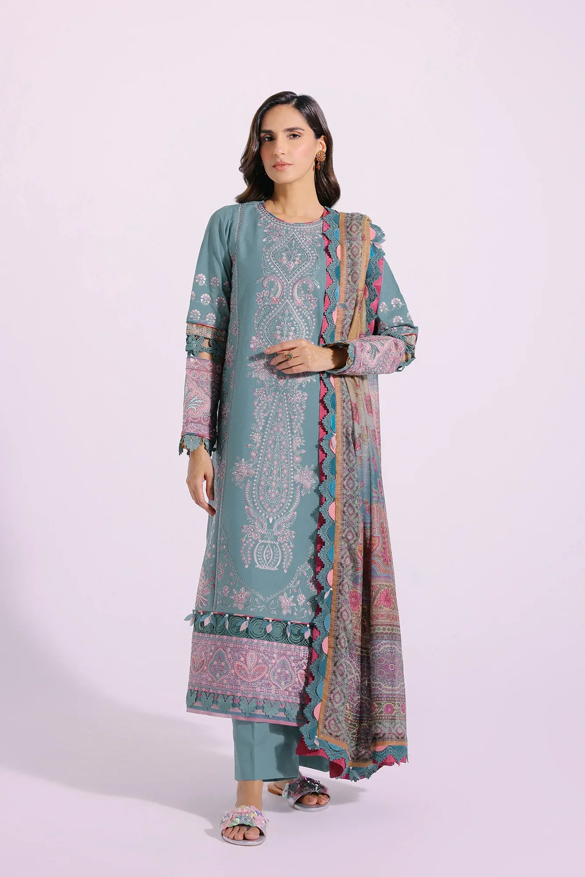Ethnic | Rozana Collection SS 24 | E0406/203/718 -  Ethnic Luxury - Original Designer Dress - House of Maryam