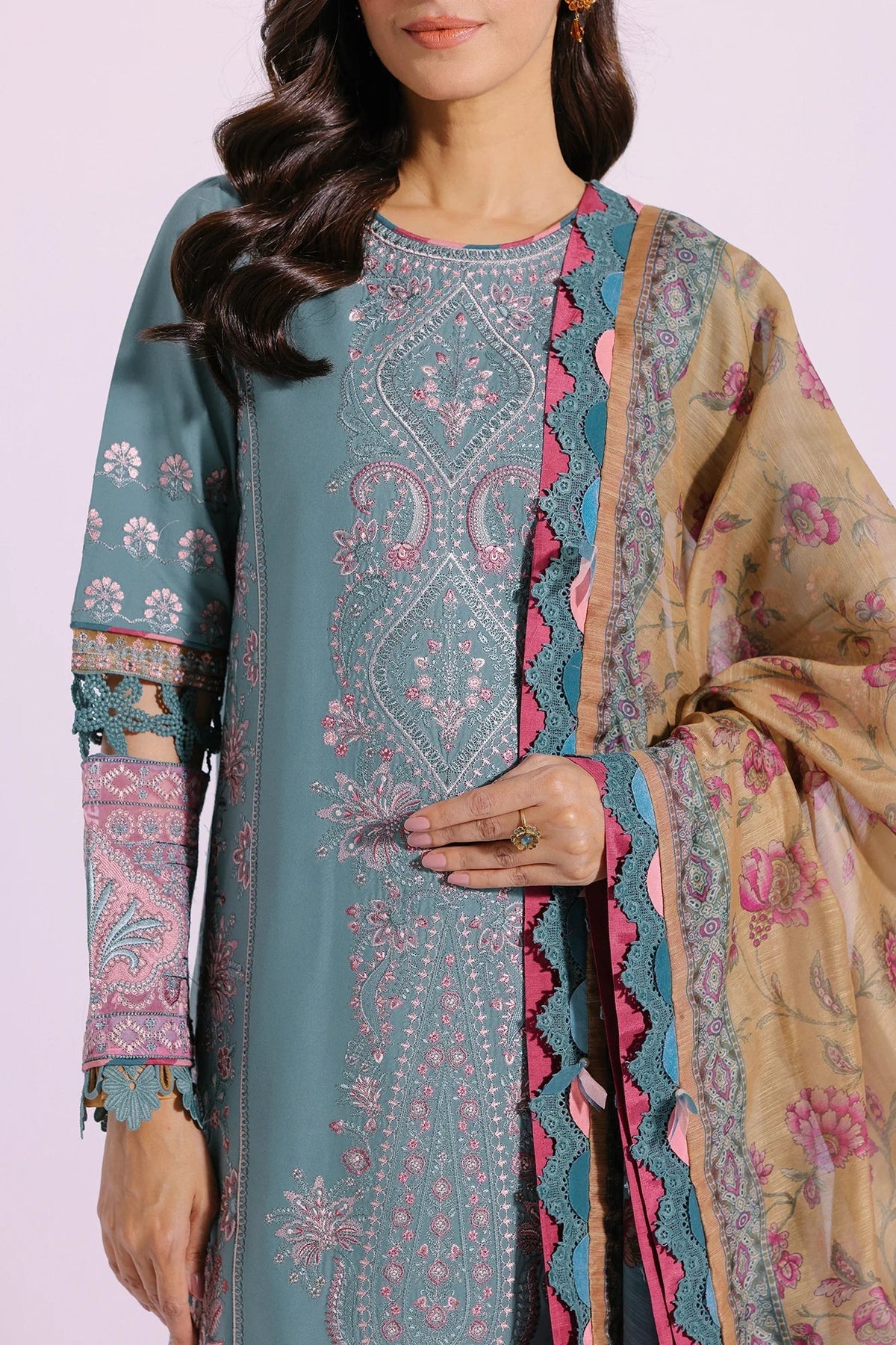 Ethnic | Rozana Collection SS 24 | E0406/203/718 -  Ethnic Luxury - Original Designer Dress - House of Maryam