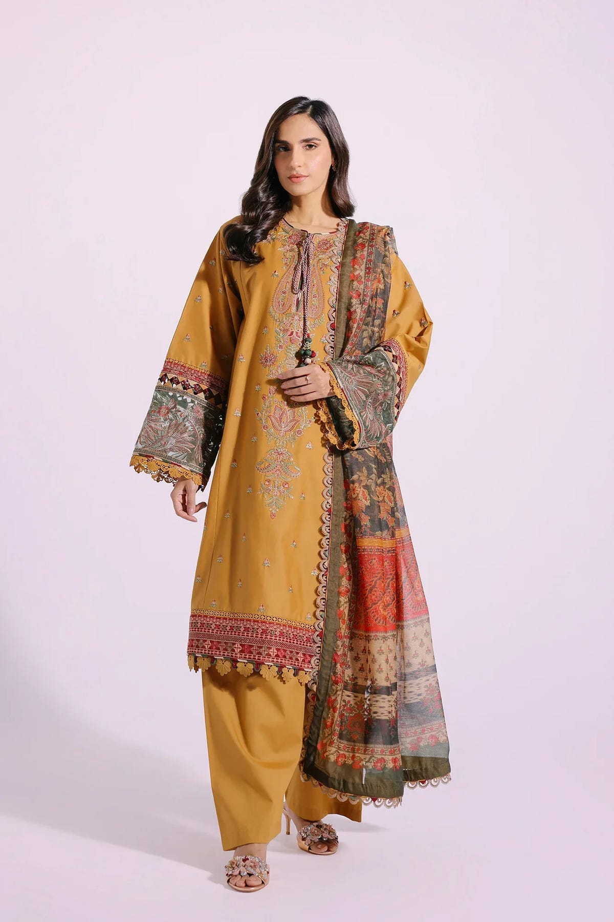 Ethnic | Rozana Collection SS 24 | E0407/203/219 -  Ethnic Luxury - Original Designer Dress - House of Maryam