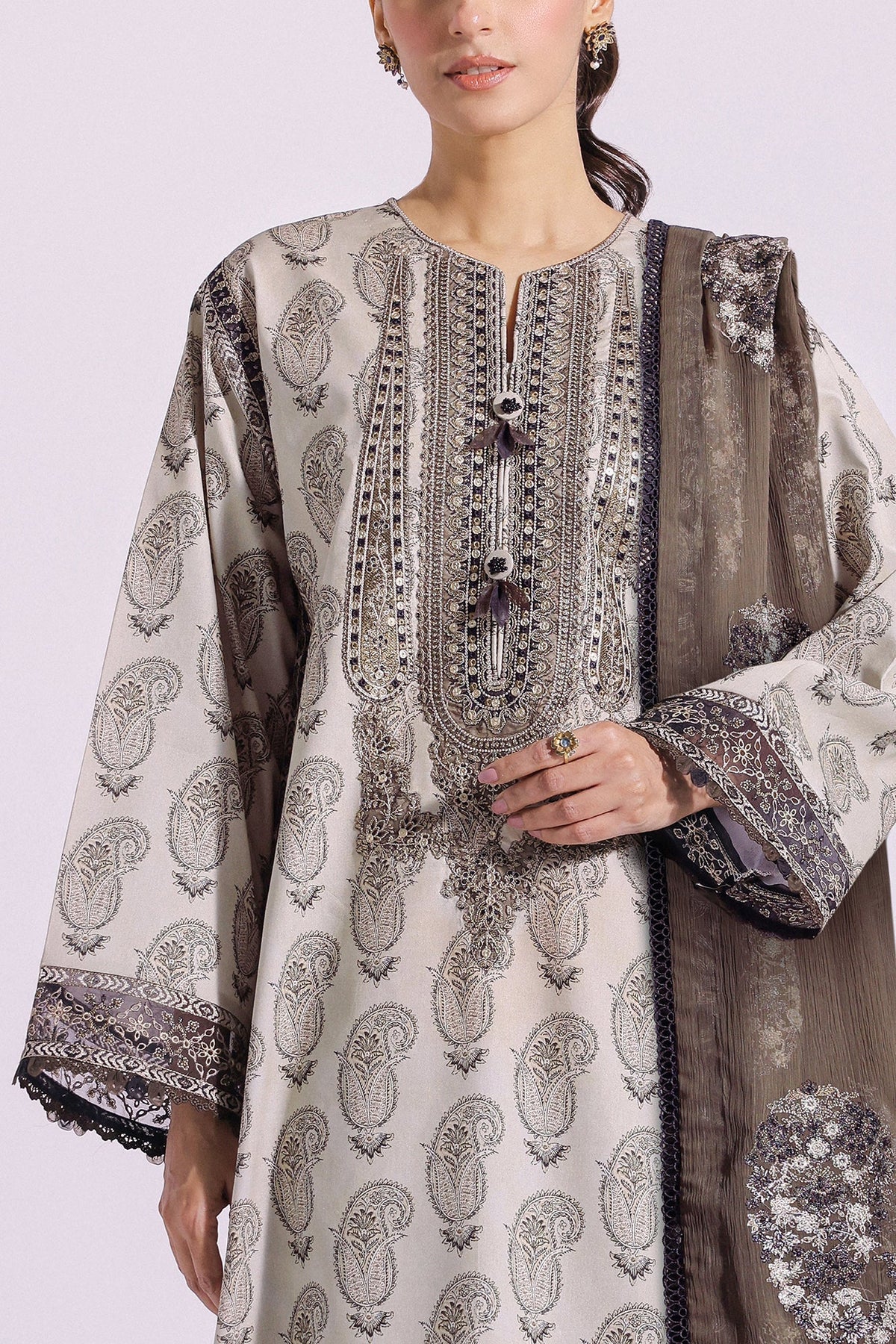 Ethnic | Rozana Collection SS 24 | E0411/203/110 -  Ethnic Luxury - Original Designer Dress - House of Maryam