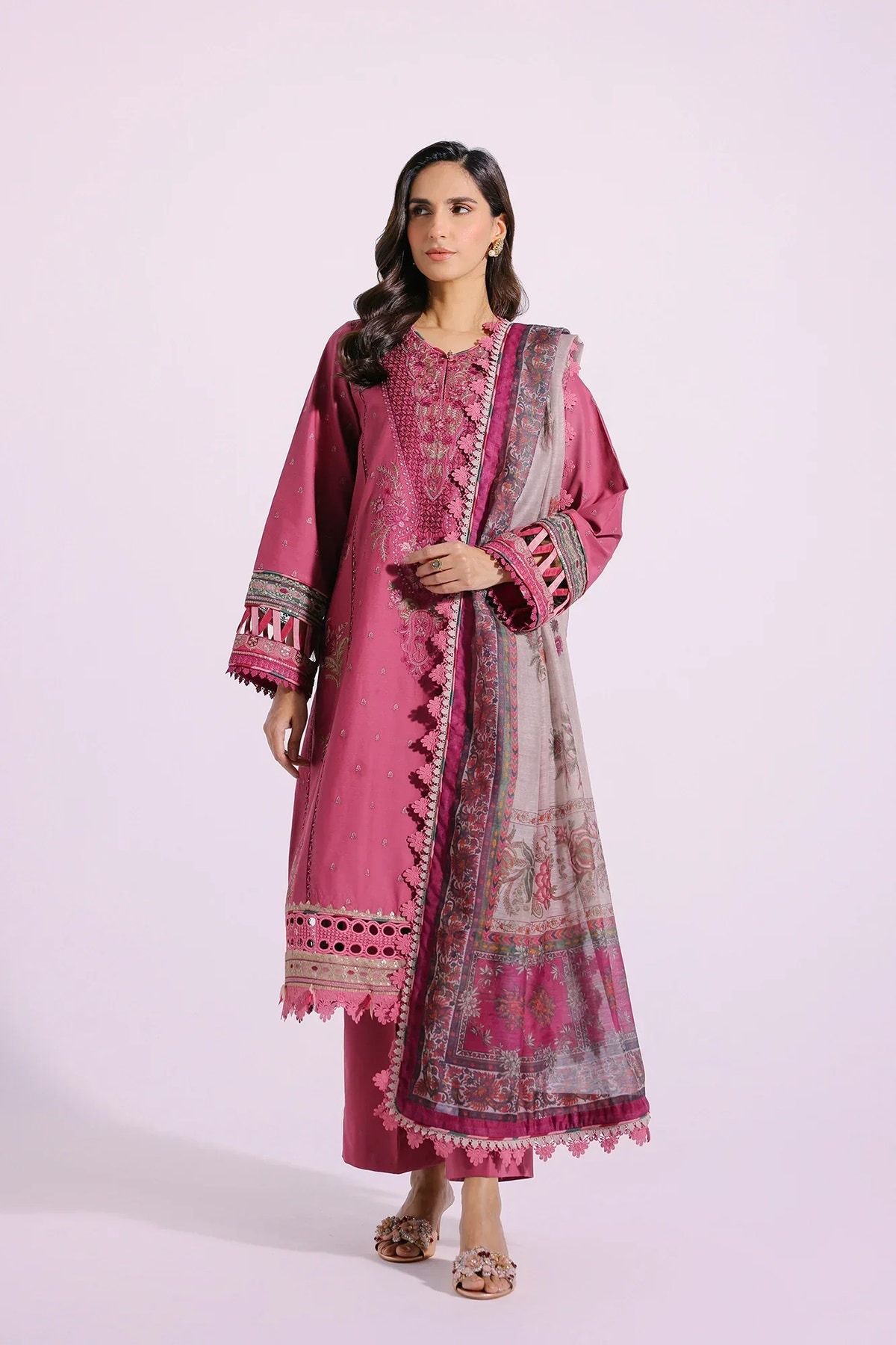 Ethnic | Rozana Collection SS 24 | E0409/203/409 -  Ethnic Luxury - Original Designer Dress - House of Maryam